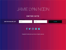 Tablet Screenshot of jamielynnnoon.com
